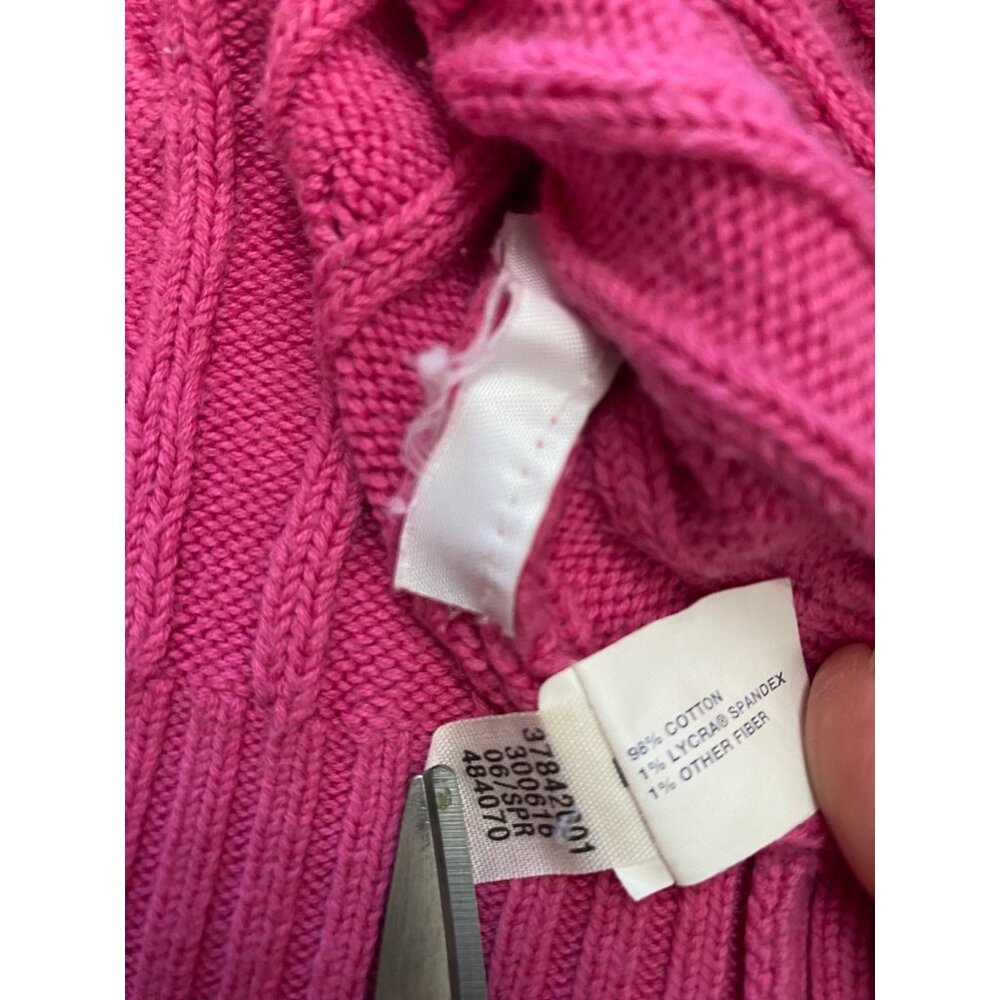 Vintage Gap Maternity Womens‎ Small Pink Cable Knit Sleeveless Sweater Vest - Picture 3 of 5